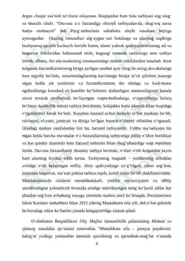 Sog'lom avlod mustahkam jamiyat asosi 8