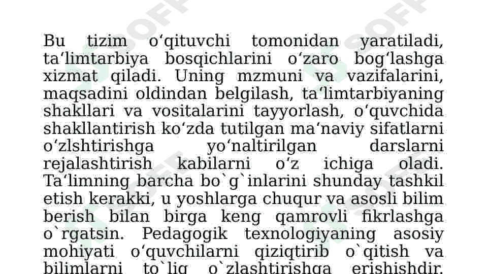 Boshlang'ich ta'lim texnologiyalarining nazariy asoslari 8