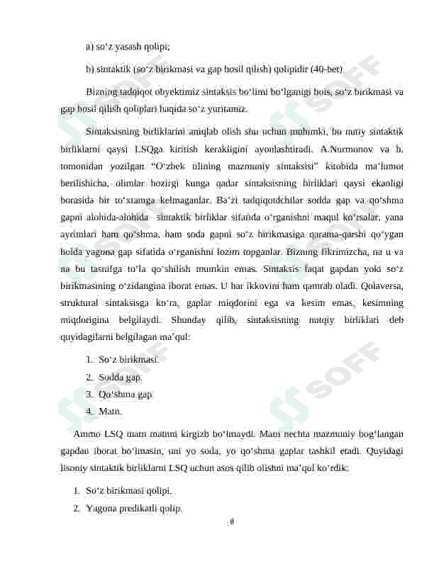 Lisoniy sintaktik qolip va uning mohiyati 8