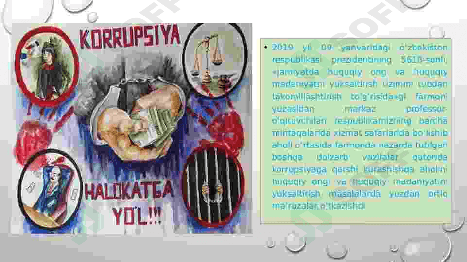 Korrupsiyaga qarshi birga kurashamiz. 8