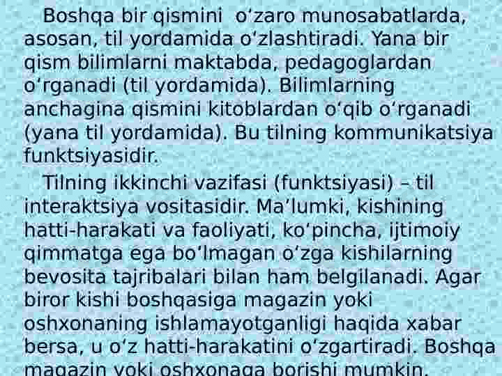 NUTQ PSIXOLOGIK TASNIFI 8