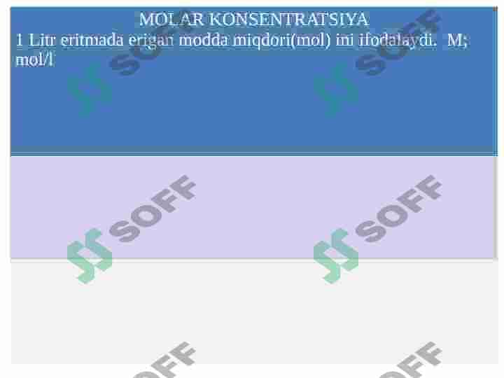 Eritmalarga doir masalalar ishlash 8