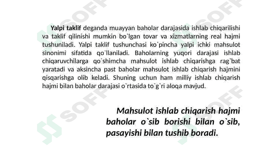 Yalpi talab va yalpi taklif 8