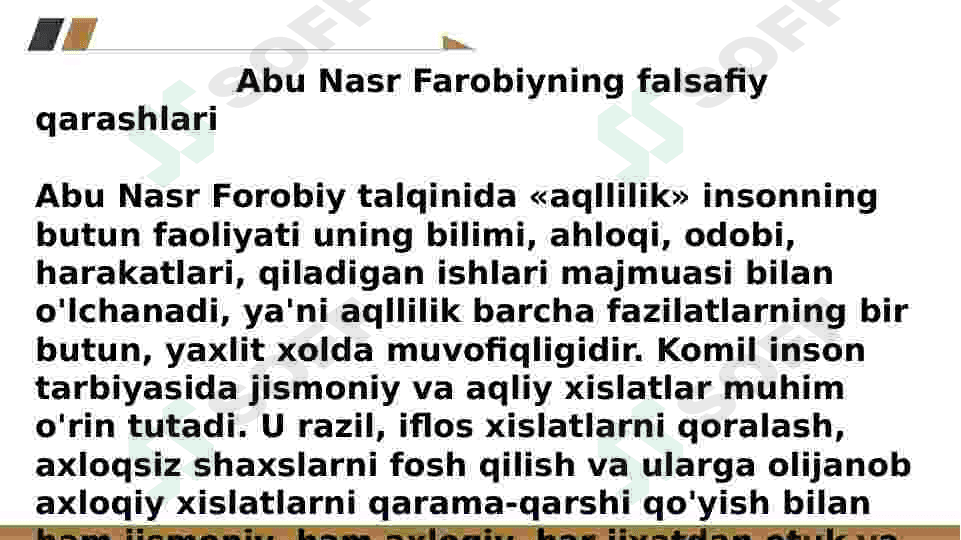 ABU NASR FAROBIYNING  ILMIY FALSAFIY QARASHLARI 8