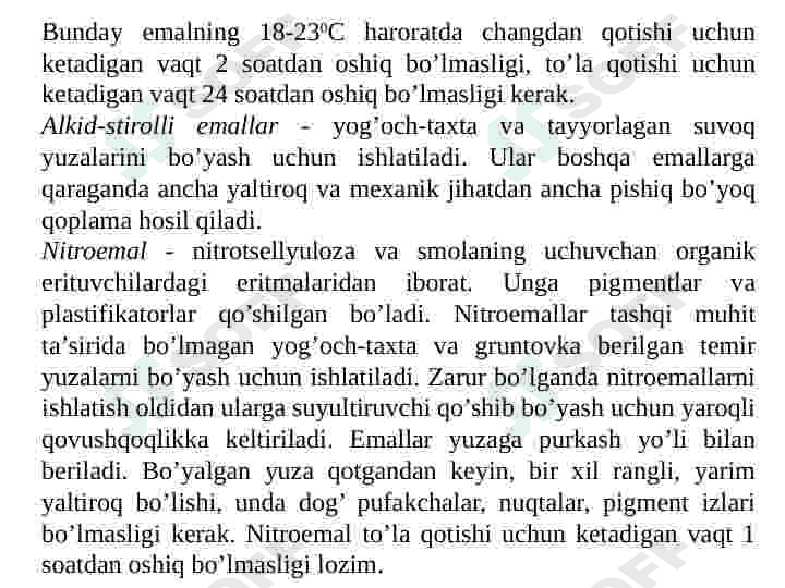 LOK-BO‘YOQ MATERIALLARINING TURLARI 8