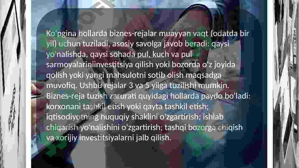 Qurilishda biznes rejalashtirish 8