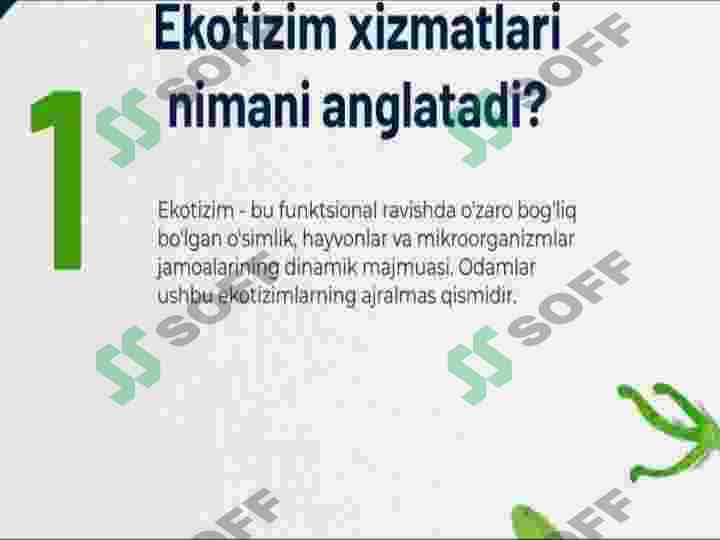 Ekotizim xizmatlarining holati 8