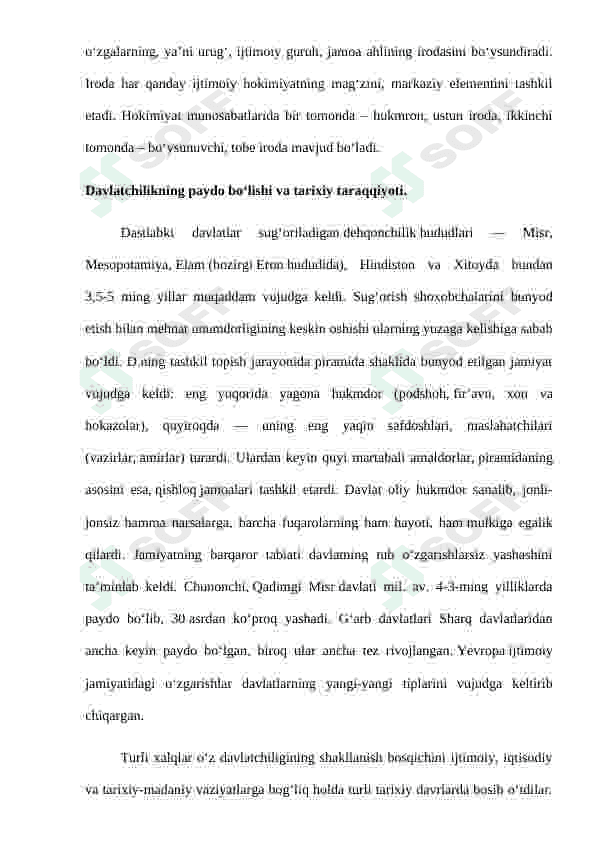 Davlatning kelib chiqishi haqida nazariyalar 8