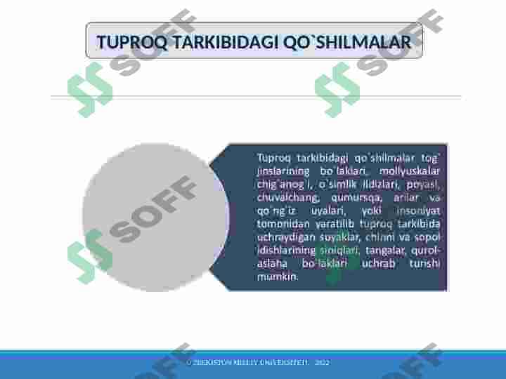 Tuproq morfologiyasi va tarkibi 8