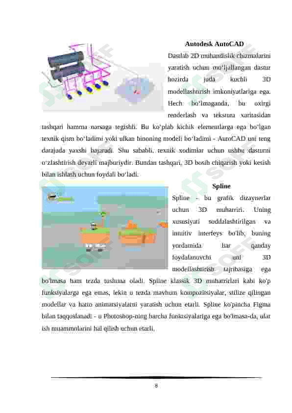 Spline platformasida uch olchovli obyektlar yaratish 8