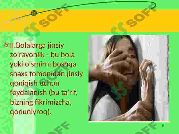 Oilada majburlash diagnostikasi 8