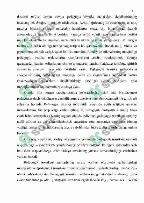 Pedagogik texnika 8