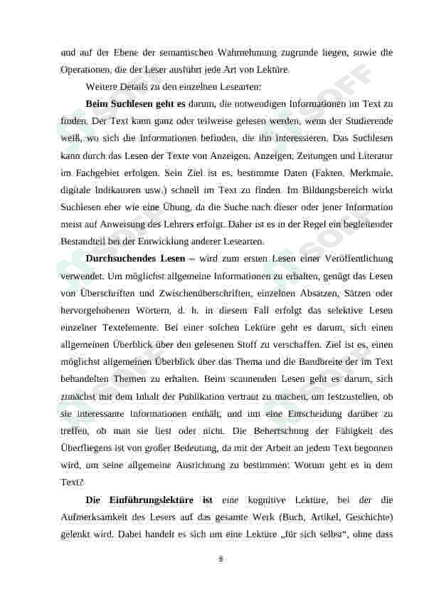 Der Leseprozess 8