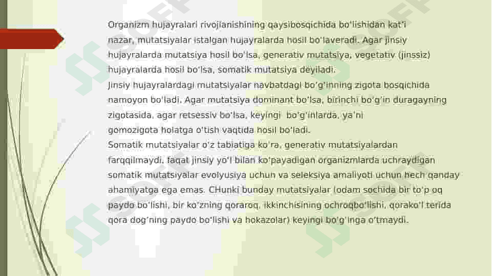 Tabiiy va jinsiy tanlanish nazariyalari 8
