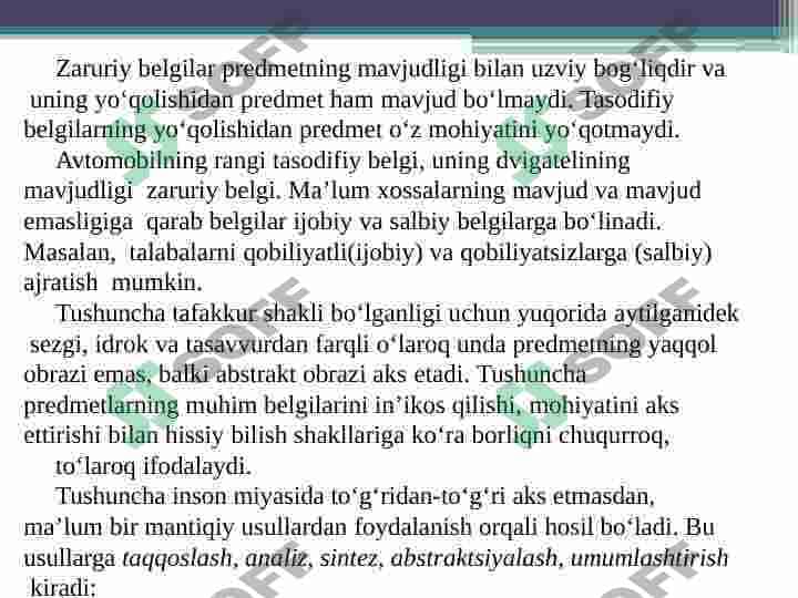 TASVIRLASH. KREATIV SHAXS TAVSIFI 8