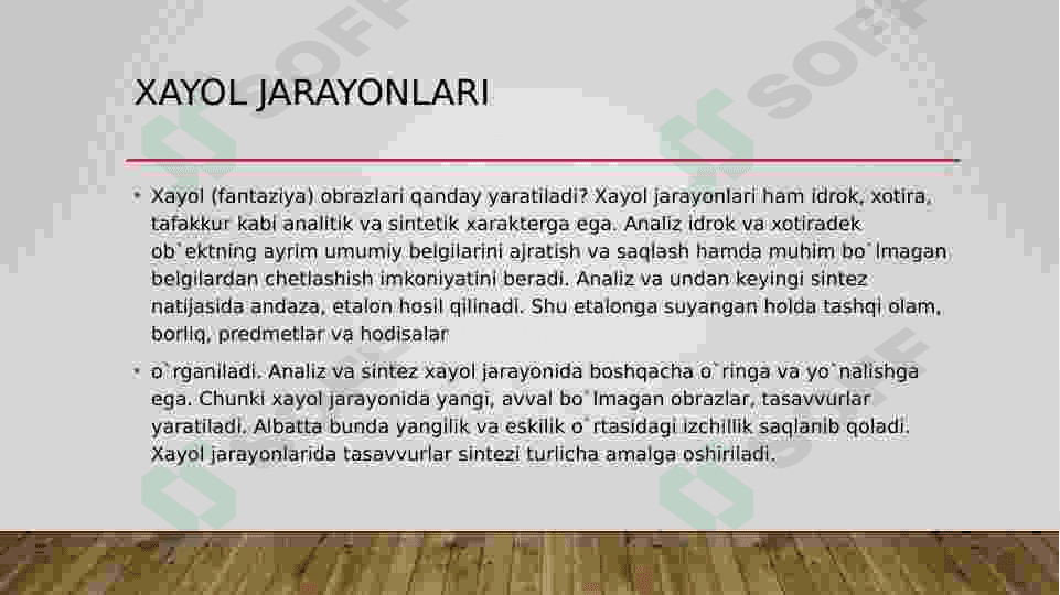 Xayol turlari (oddiy) 8