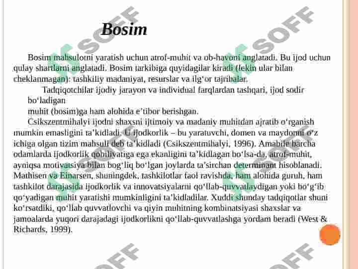 KREATIVLIKNING «4 R» MODELI 8