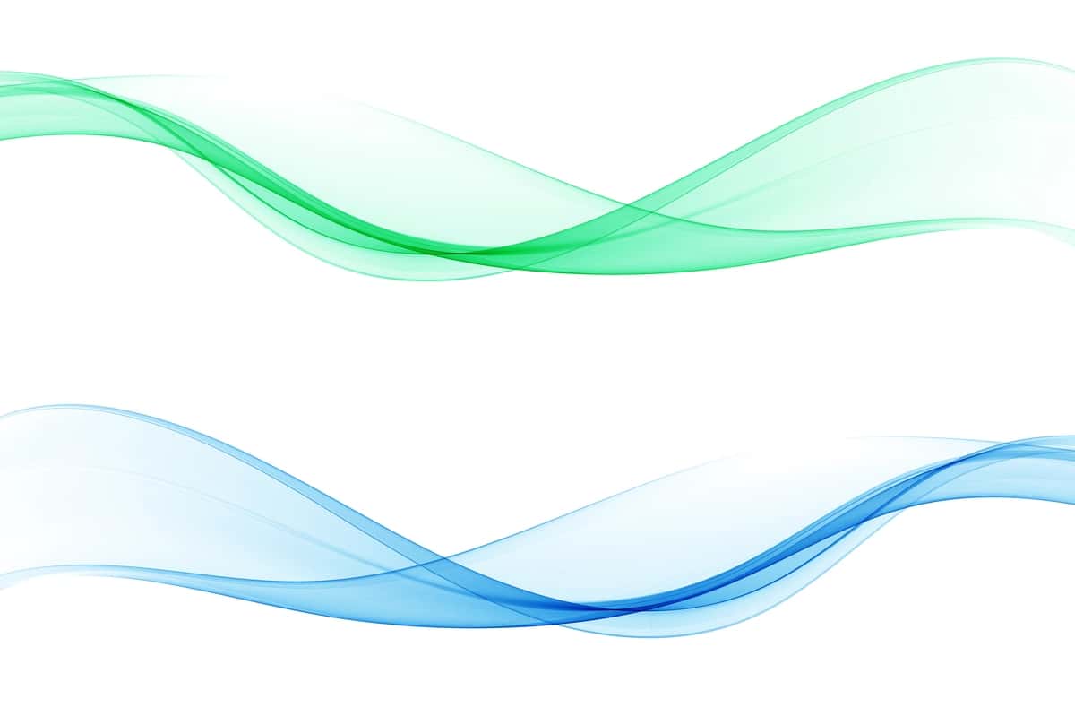 Yashil ko'k oqim to'lqinli chiziqlar mavhum to'lqin fon o'rnatish vektor to'lqinlar | Green blue flow wavy lines abstract wave background set vector waves 1