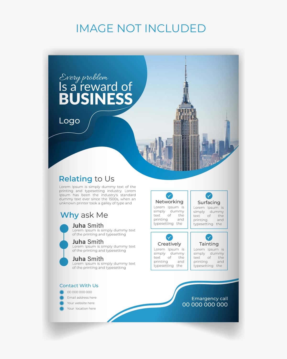 Bepul vektor zamonaviy biznes a4 flyer dizayn shabloni | Free vector modern business a4 flyer design template 1