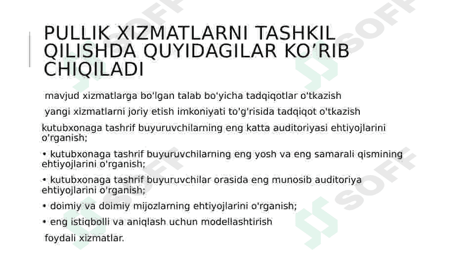 Kutubxonada pullik xizmatlar 2