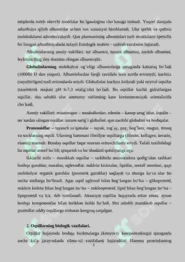 OQSILLAR 5