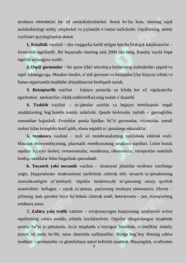 OQSILLAR 6