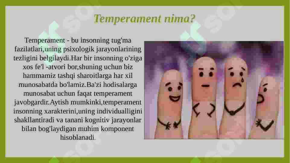 Temperament va uning nazariyalari 2