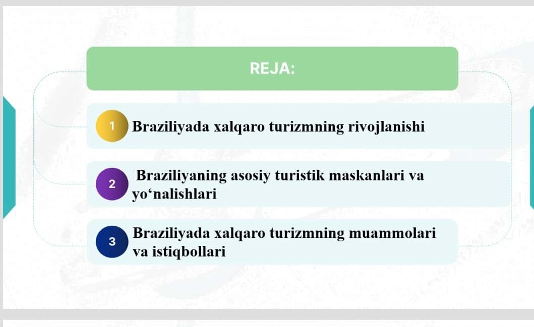 Braziliyada xalqaro turizimi 1