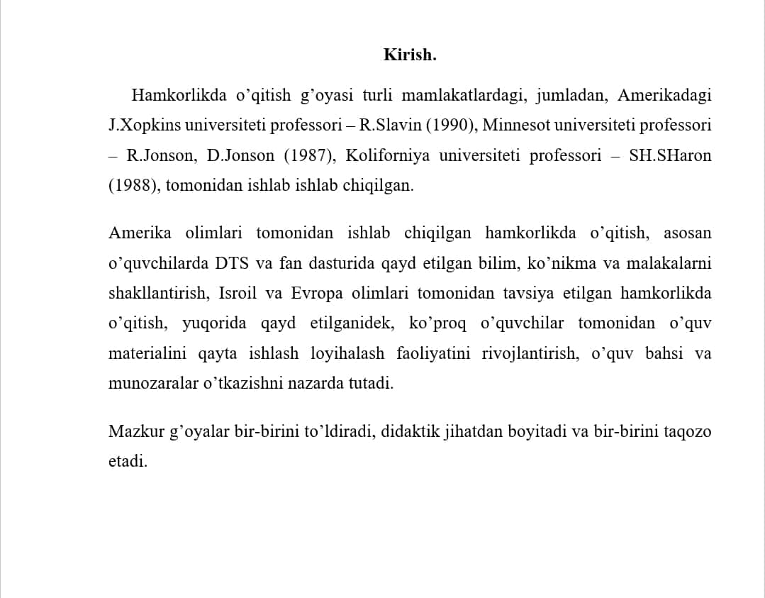 Informatikani o‘qitishda hamkorlikda o‘qitishni rejalashtirish 1