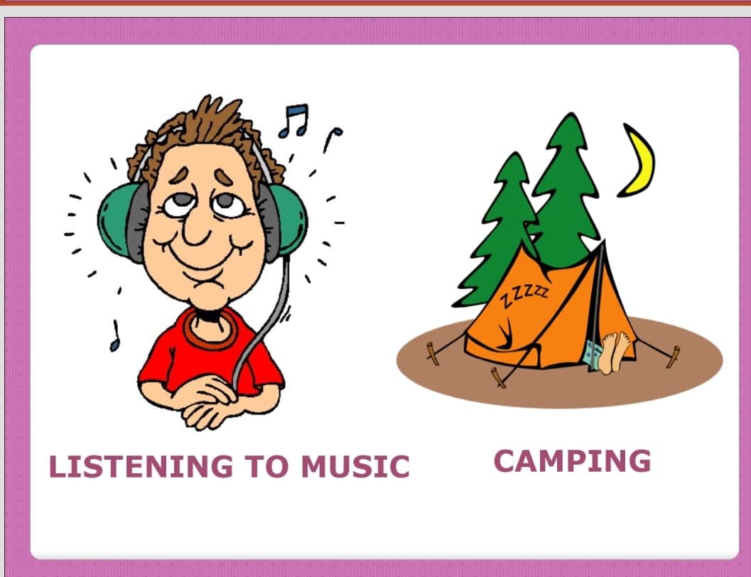 Hobbies and interests 1