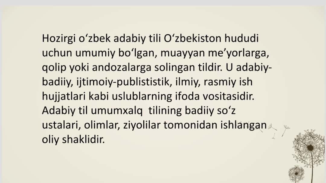 Ona tili.Hozirgi oʻzbek adabiy tili kursiga kirish 1