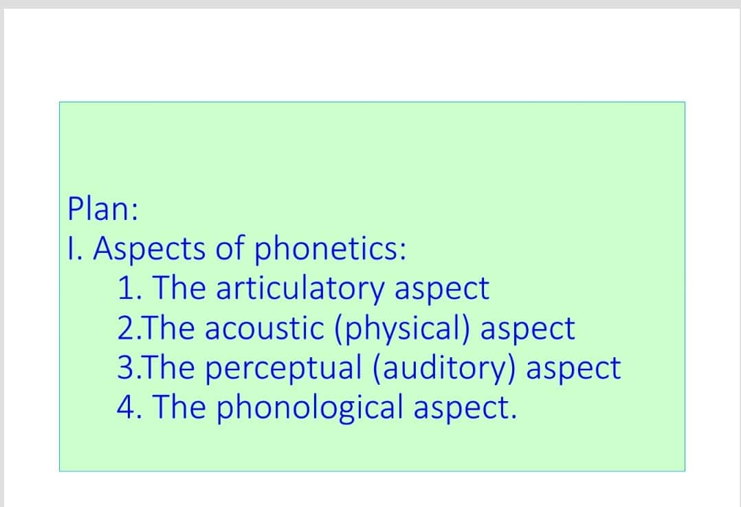 Aspects of phonetics and methods of investigations Transcription. 1