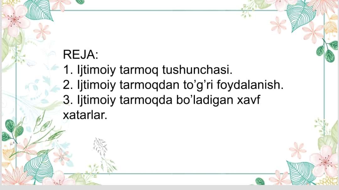 IJTIMOIY MEDIADA TAHDID VA XAVF XATARLAR 1