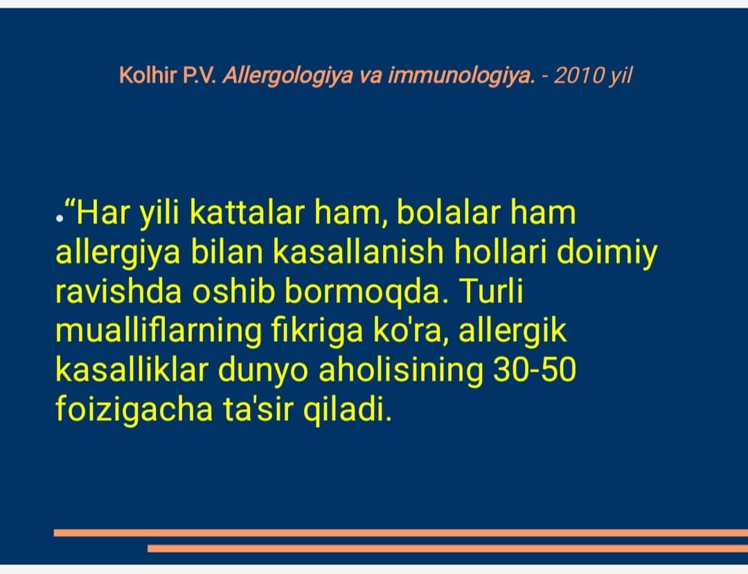 Molekulyar allergiya diagnostikasi - bugungi kunda allergologiyaning kelajagi 1