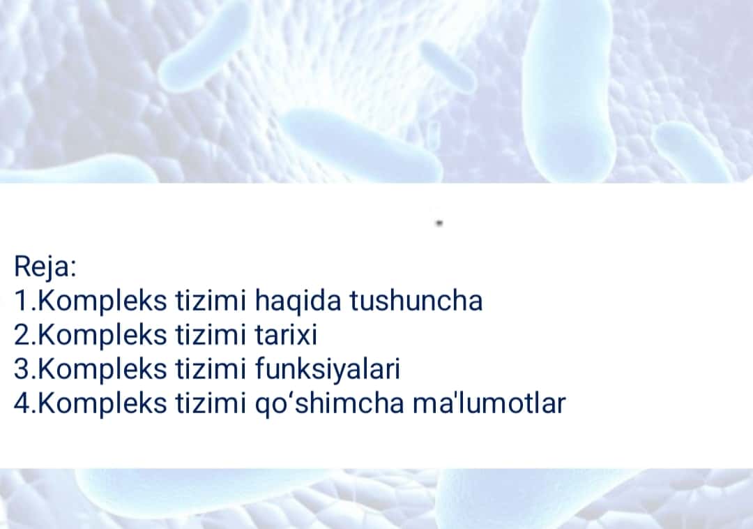 Komplement tizimi 1