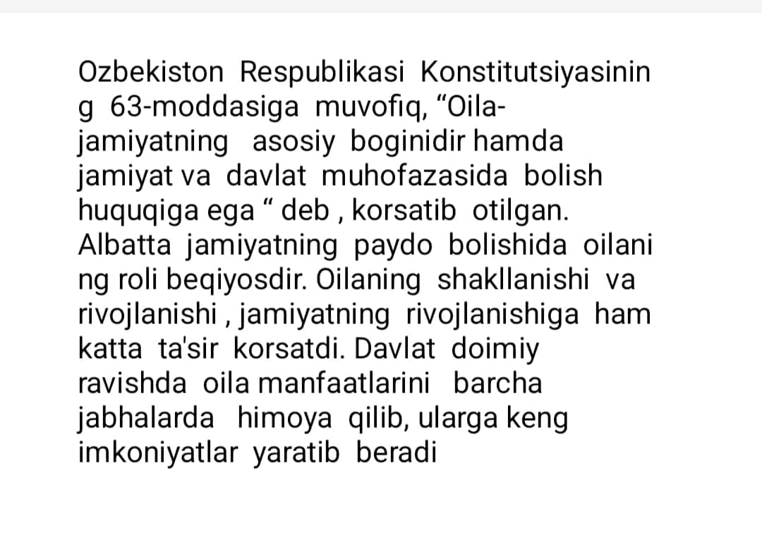 Oila ma'naviyati 1