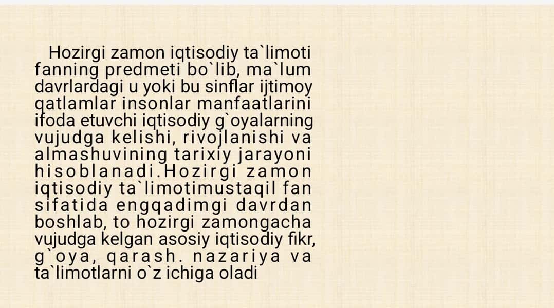 QADIMGI DUNYO IQTISODIY GʼOYALARI 1