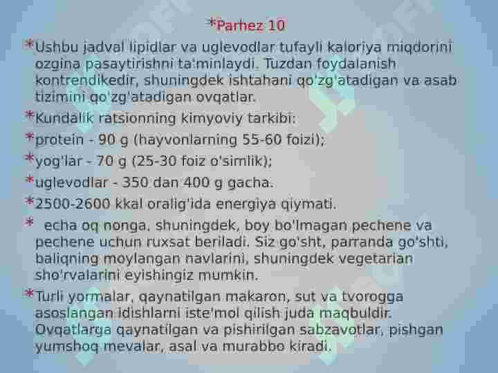PARHEZ STOLI - 10 2