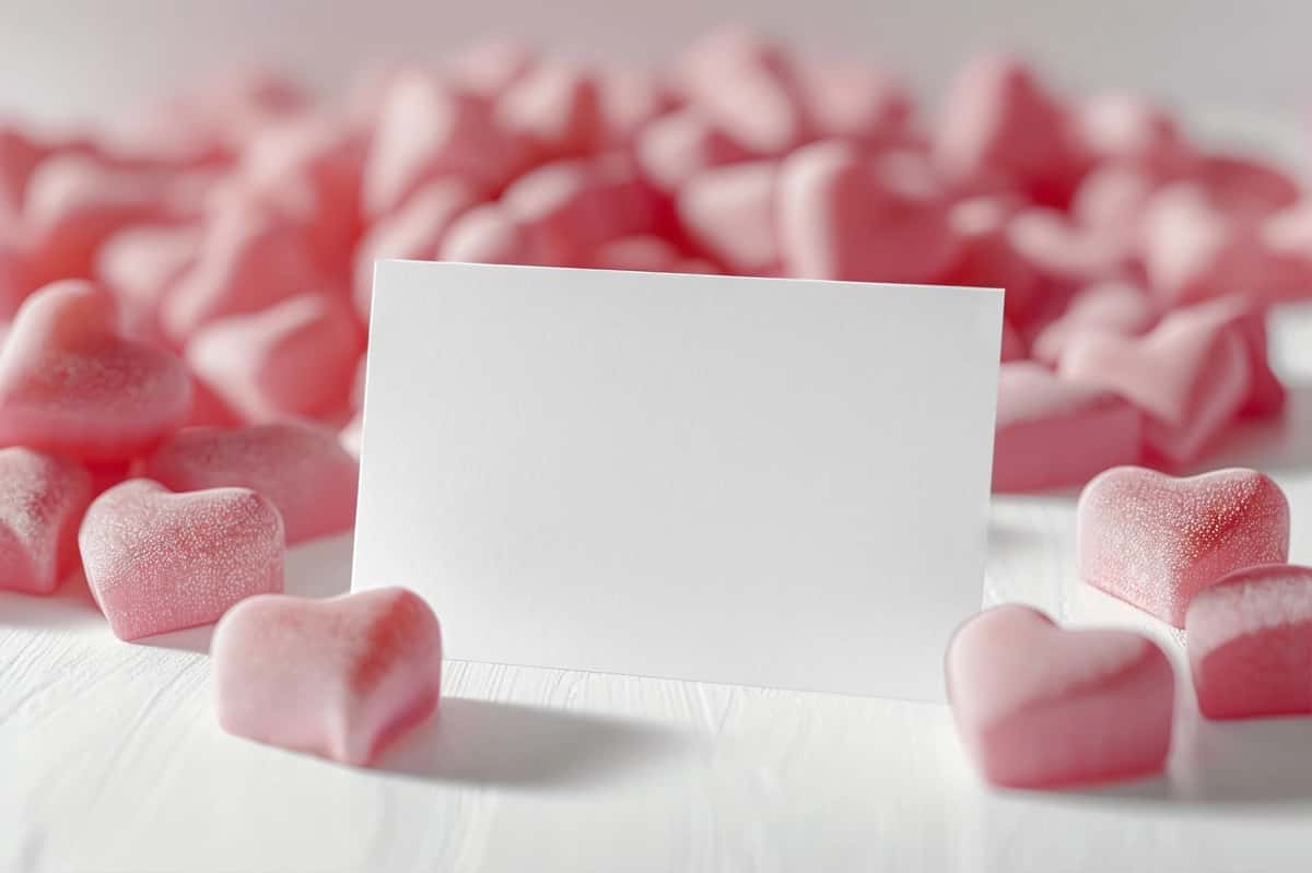 Shirin biznes karta maketi | Sweet business card mockup 1