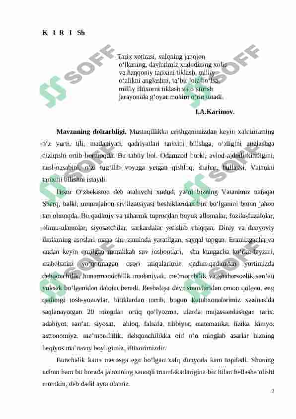 Rivojlangan o‘rta asrlar davri tarixiga doir arab va eski o‘zbek tilidagi manbalar 2