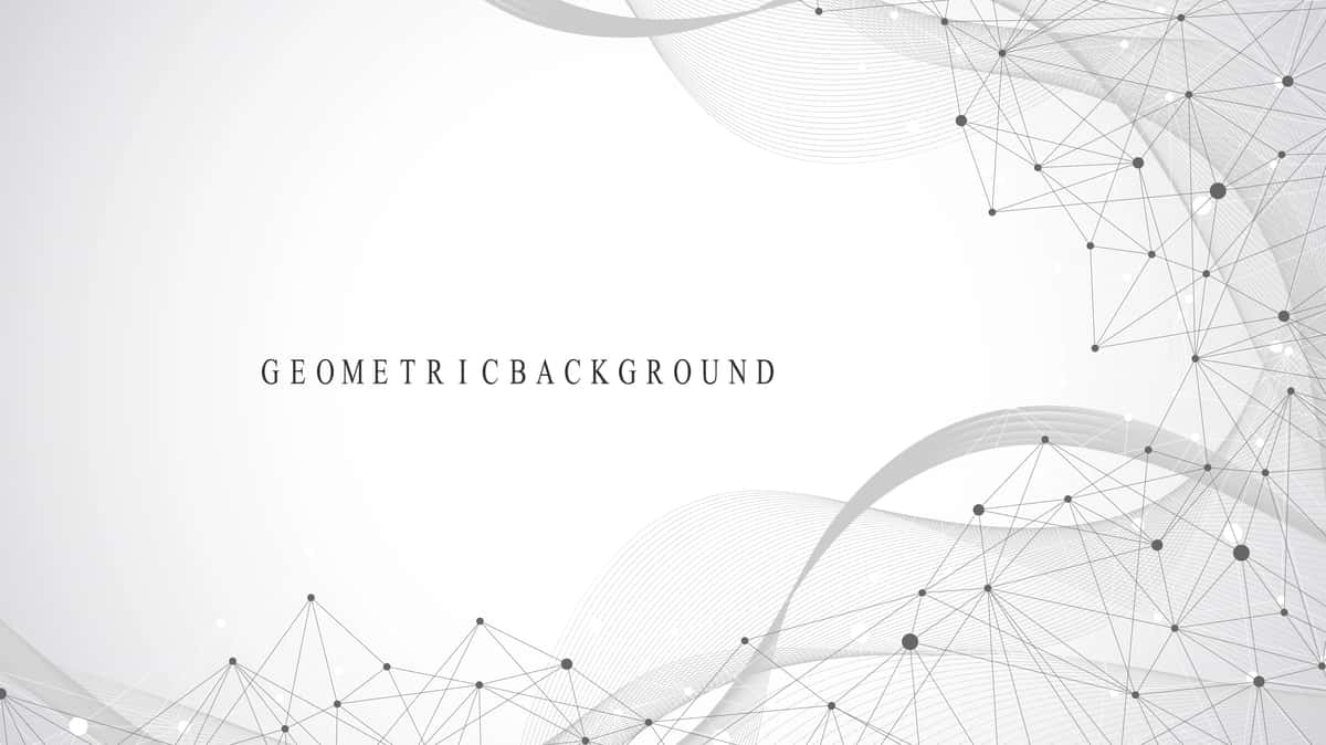 Ulangan chiziqli nuqtali geometrik mavhum fon | Geometric abstract background with connected lines dots connectivity 1