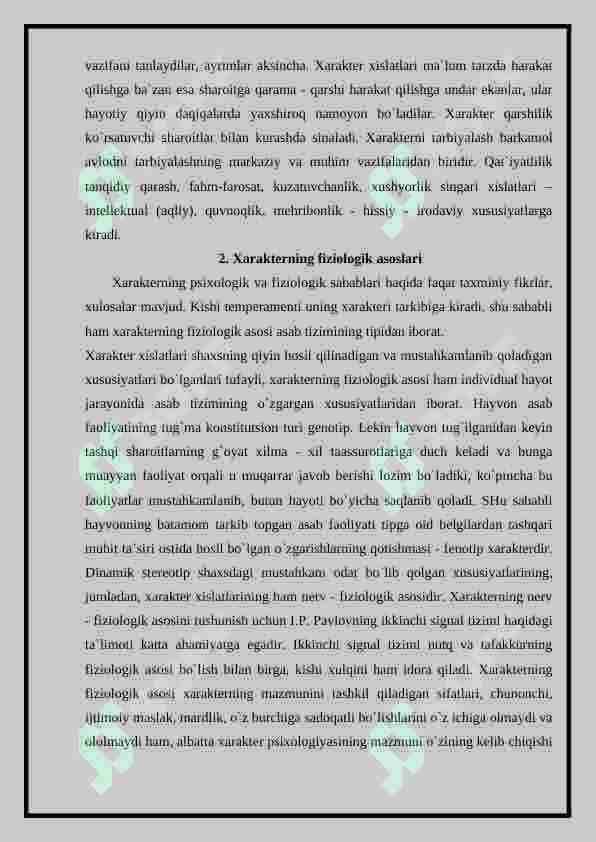 Xarakter haqida tushuncha 2