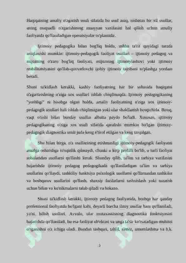 Ijtimoiy pedagogik faoliyat metodlari 3