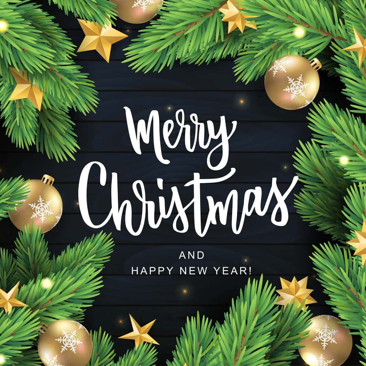 Rojdestvo qo'l yozuvi matn kartasi haqiqiy qarag'ay novdasi bilan | Merry christmas hand lettering text card realistic pine branch with 1