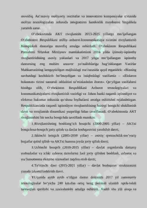 O'ZBEKISTONDA ELEKTRON HUKUMAT XUSUSIYATLARI 5