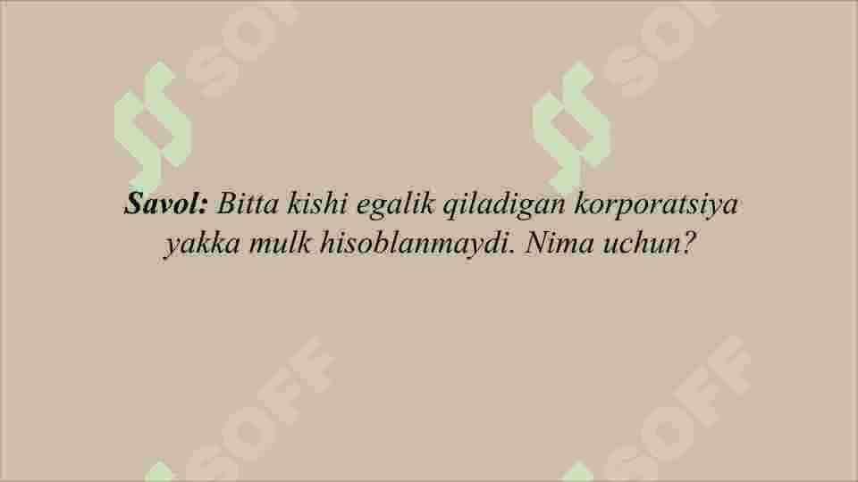 Zamonaviy moliyaning fundamental masalalari 4