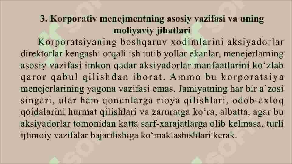 Zamonaviy moliyaning fundamental masalalari 8