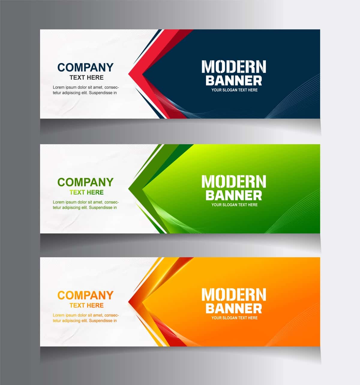 Zamonaviy banner dizayn shablon veb-reklama | Modern banner design template web advertising 1