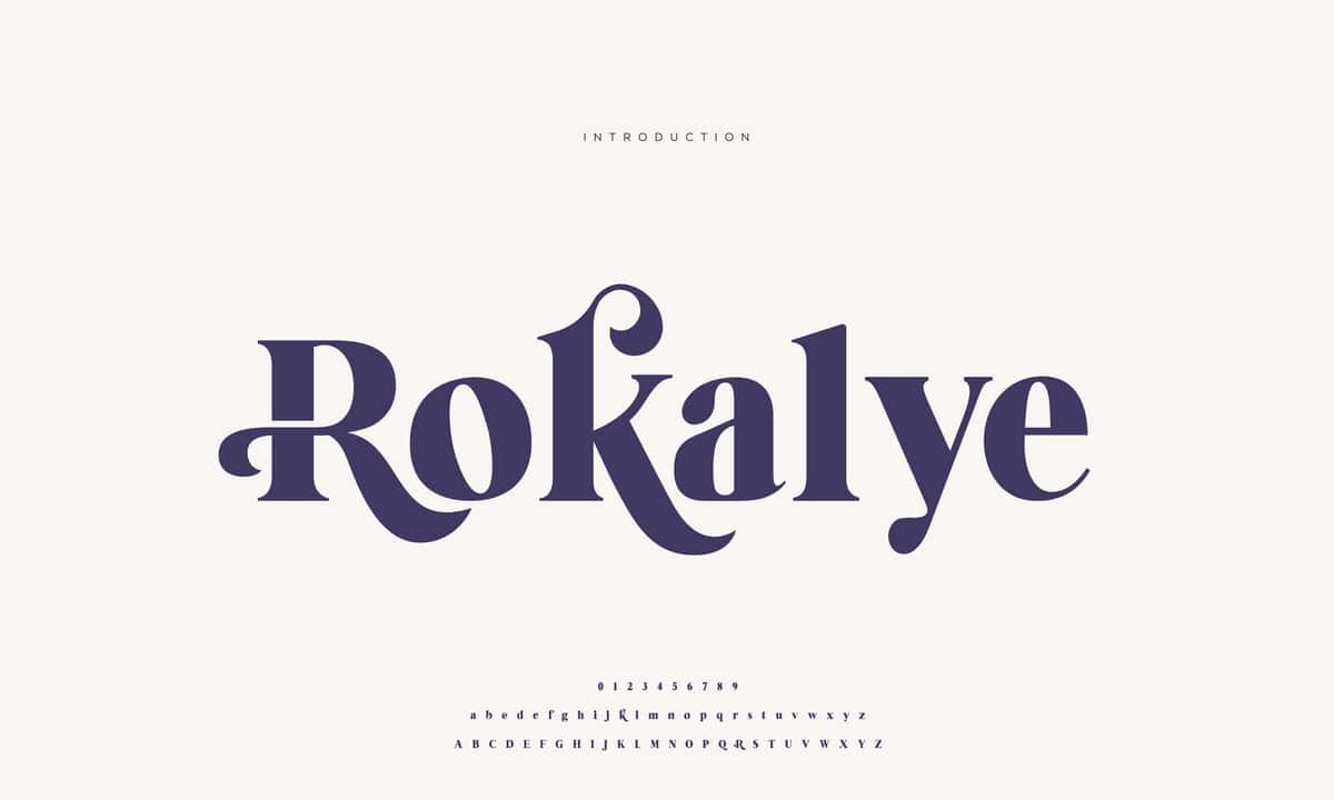 Elegant alifbo harflari shrift raqami klassik harflar minimal moda | Elegant alphabet letters font number classic lettering minimal fashion 1