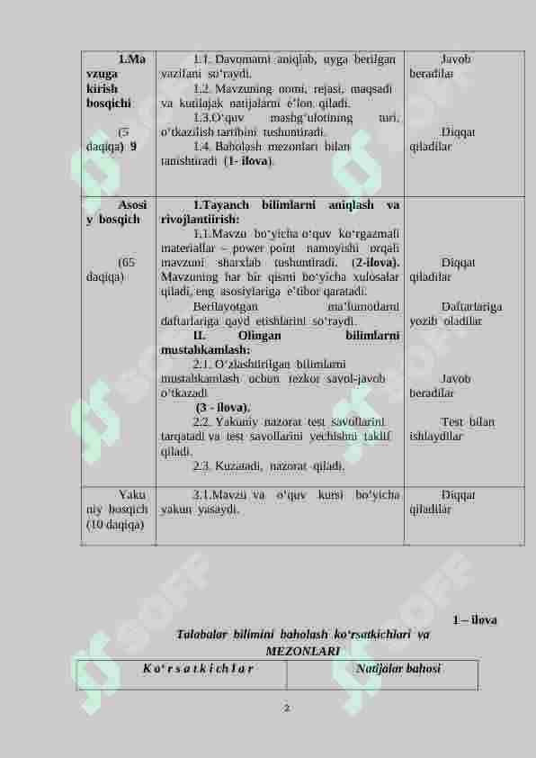 Kasbga oid matnni grammatik tahlil qilish 2
